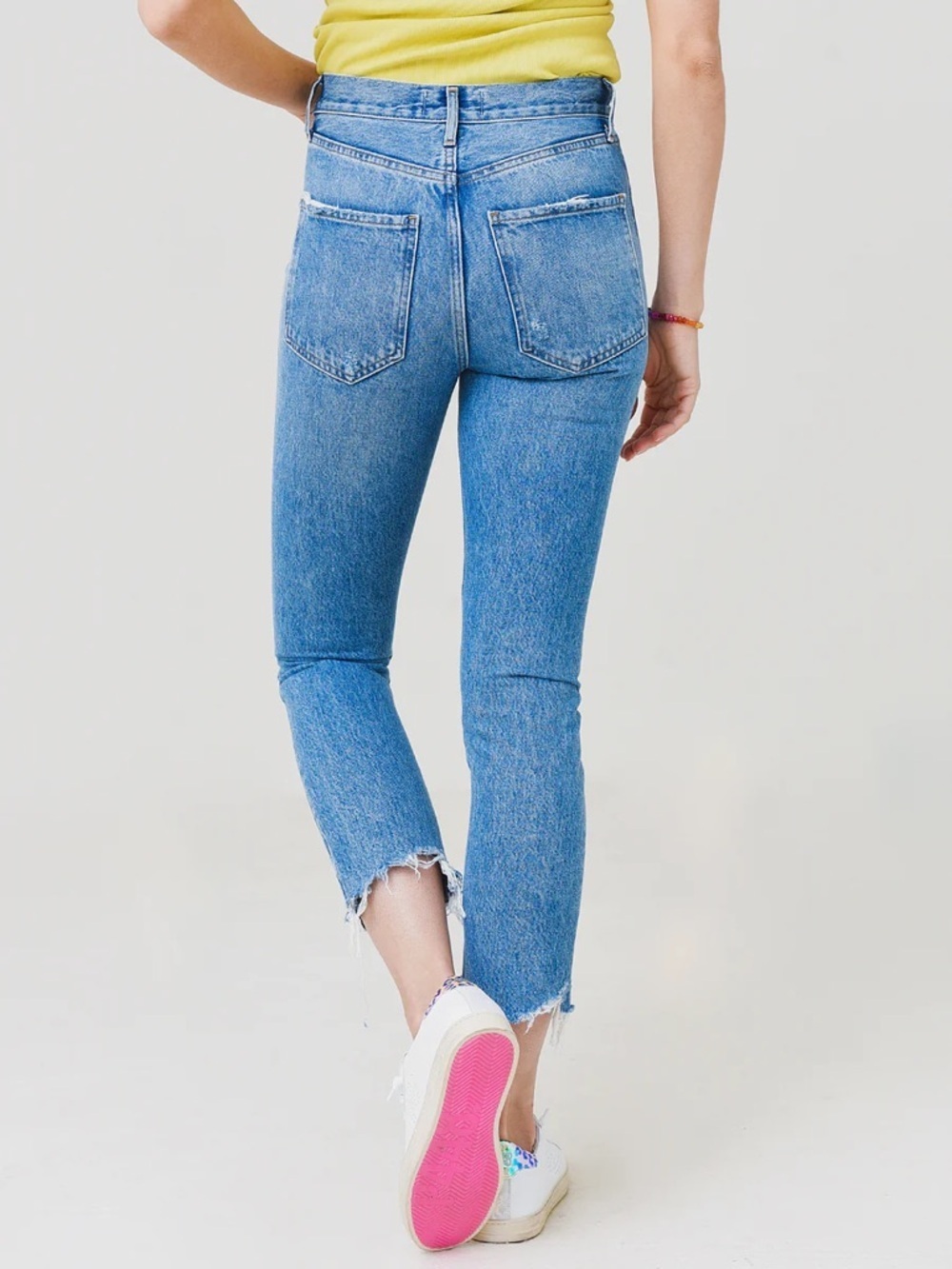 Agolde Riley High Rise Straight Crop Jean Size 24 - Picture 2 of 6